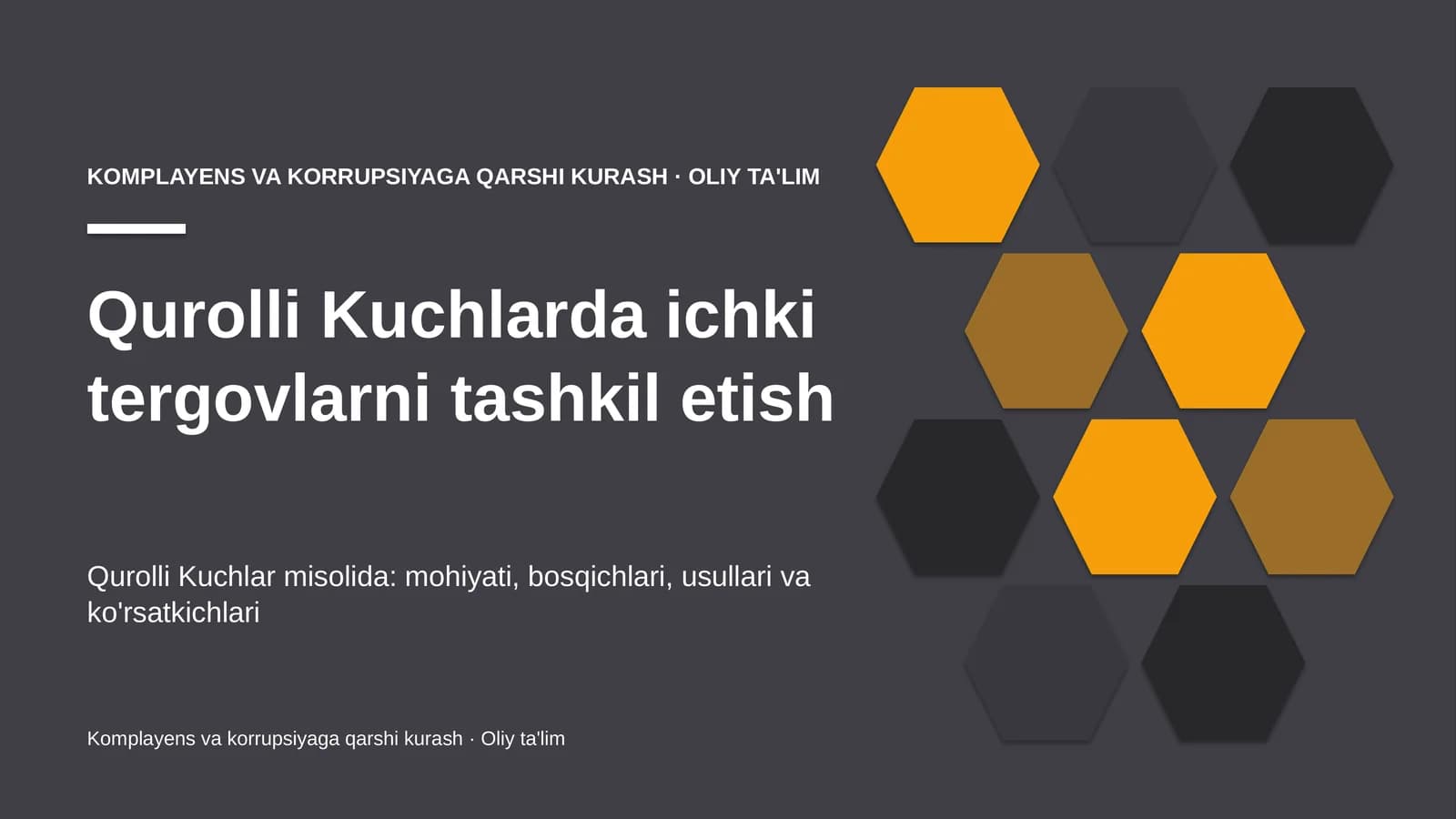 qurolli kuchlarda ichki tergovlarni tashkil etish 8568