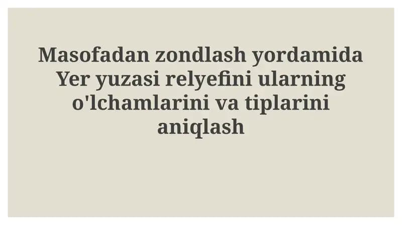 Masofadanzondlash