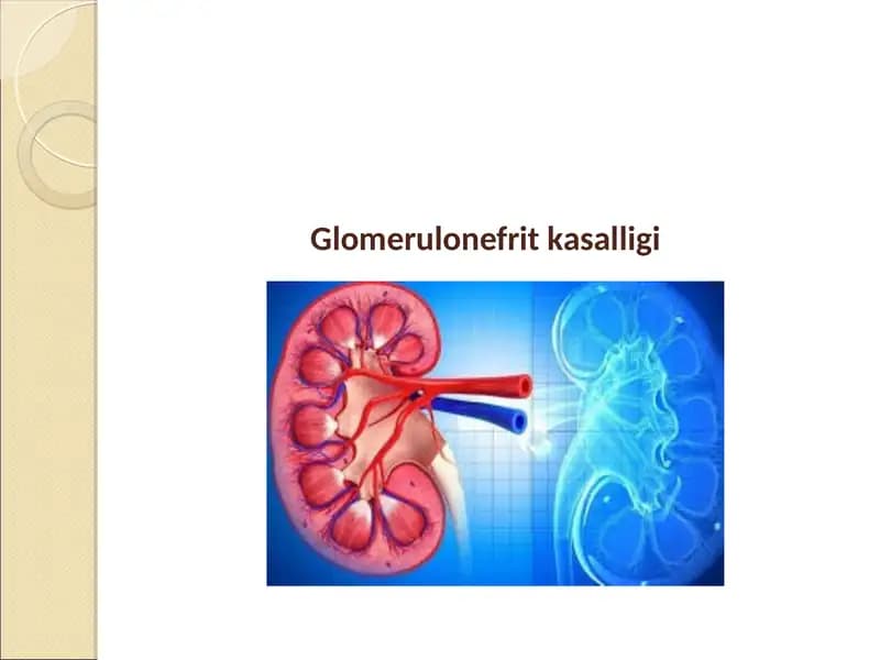 Glomerulonefrit kasalligi