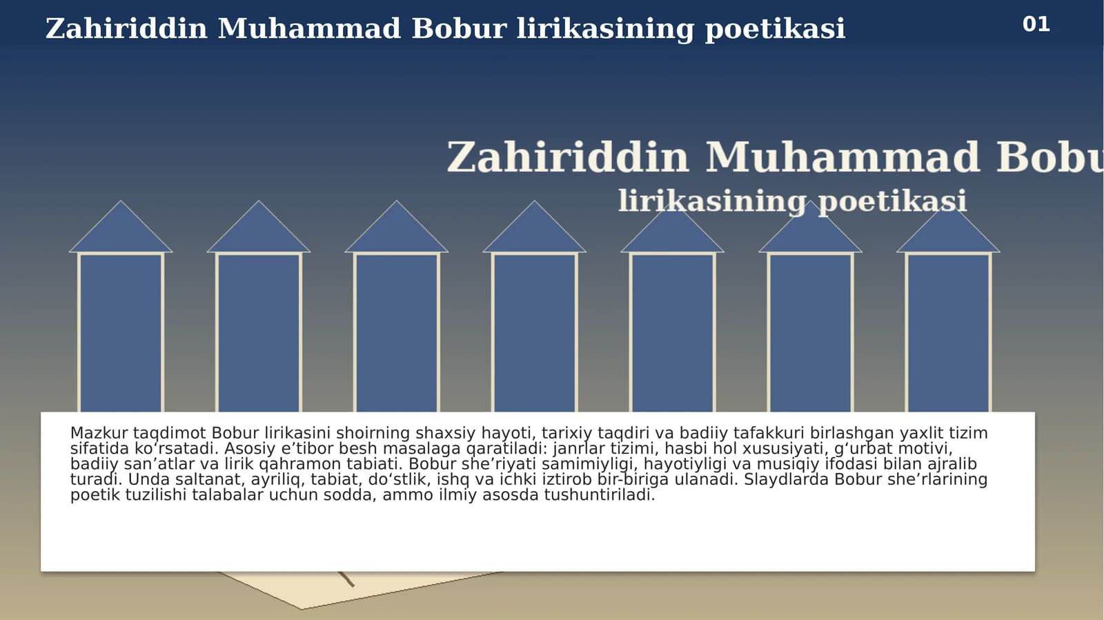 Bobur lirikasining poetikasi