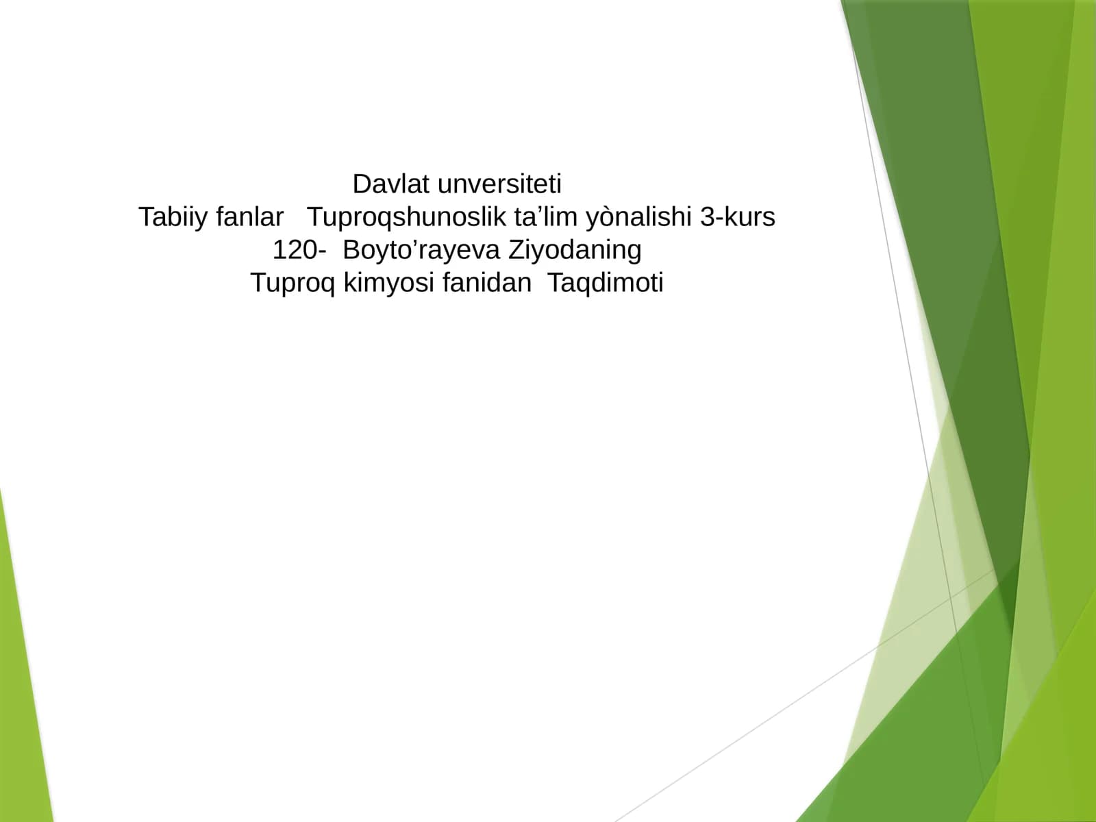 Tuproq profilida elementlar migratsiyasi