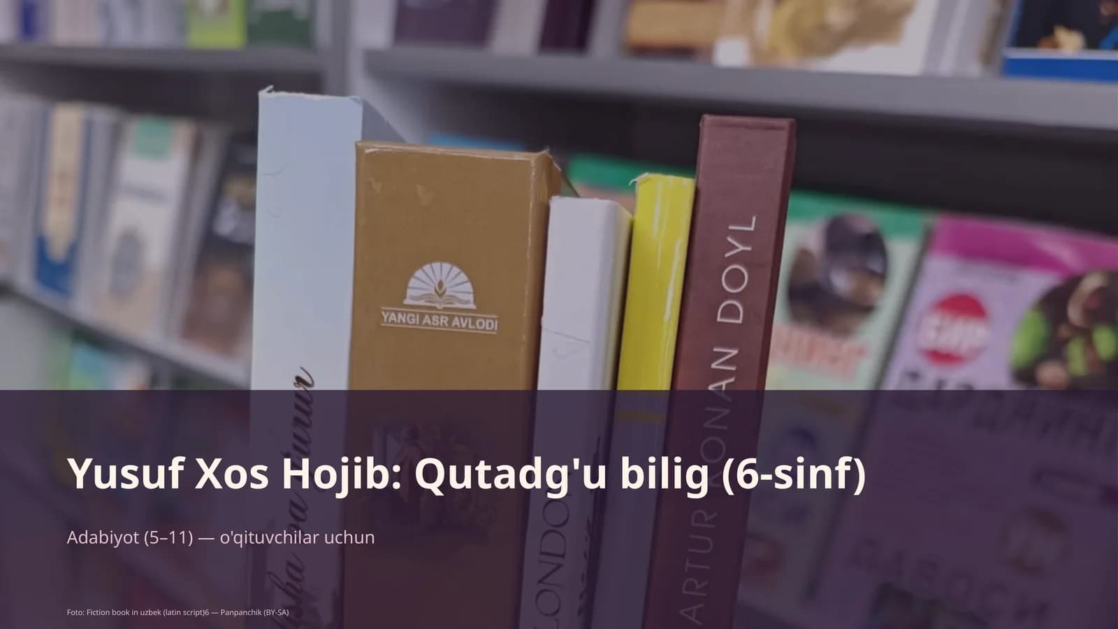 Yusuf Xos Hojib: Qutadg'u bilig (6-sinf)