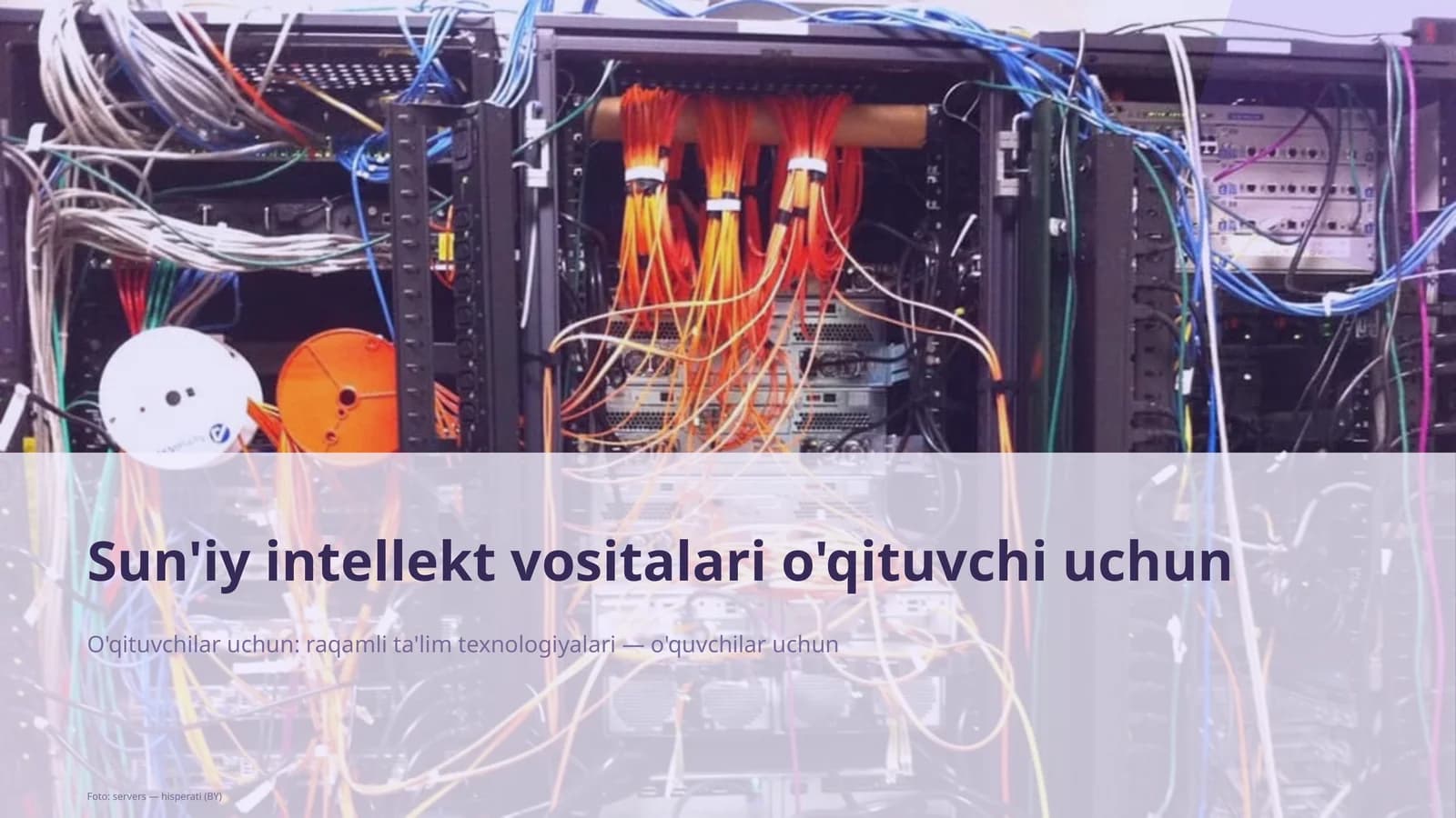 Sun'iy intellekt vositalari o'qituvchi uchun