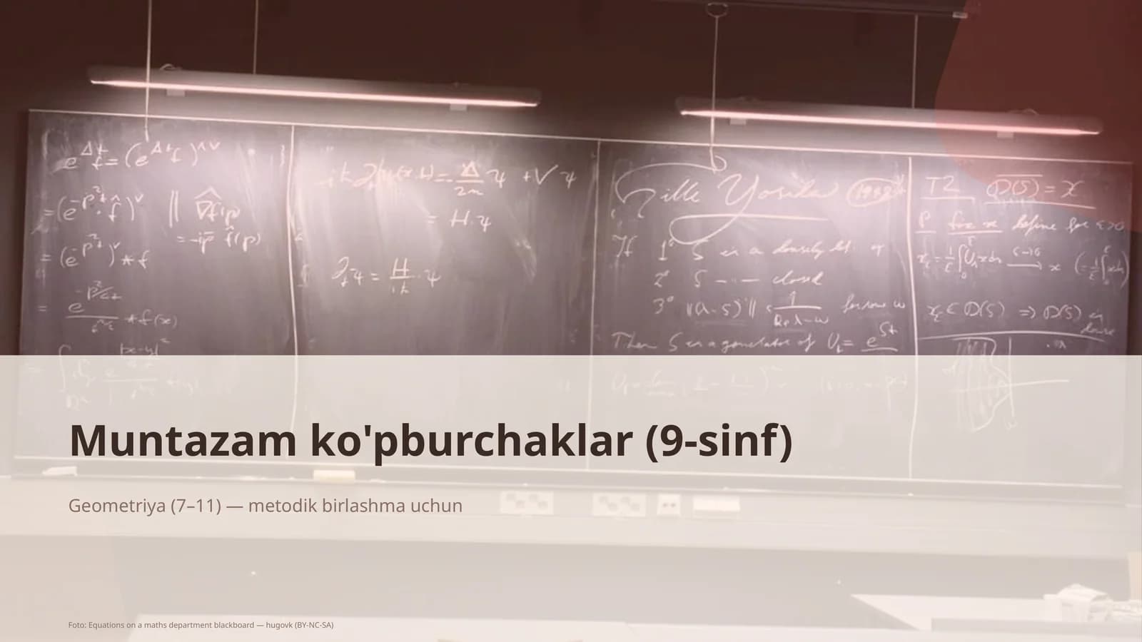 Muntazam ko'pburchaklar (9-sinf)