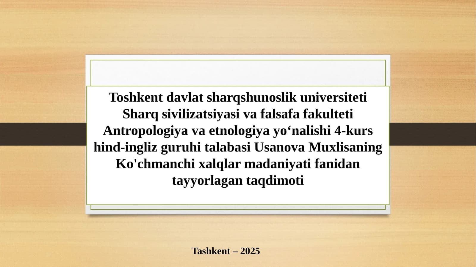 TARIXIY-SIYOSIY TAHLIL