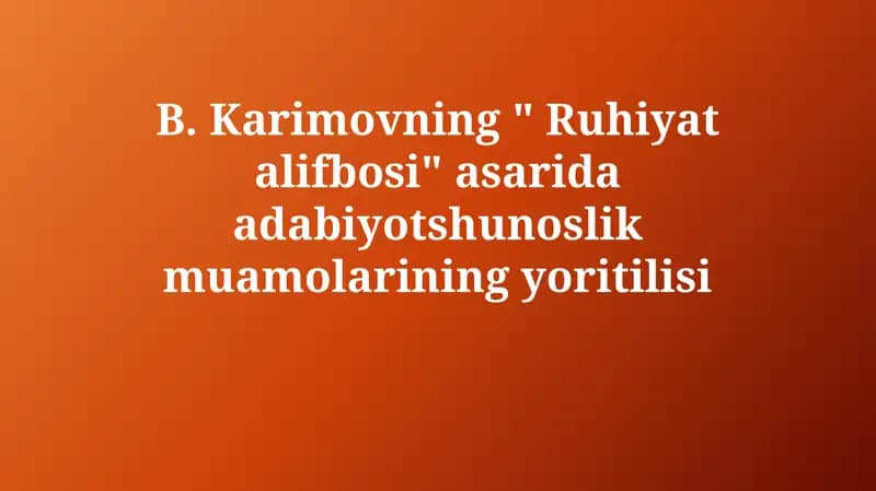 Ma'naviyat alifbosi