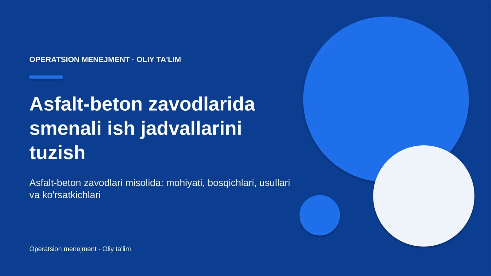 asfalt beton zavodlarida smenali ish jadvallarini tuzish 4681