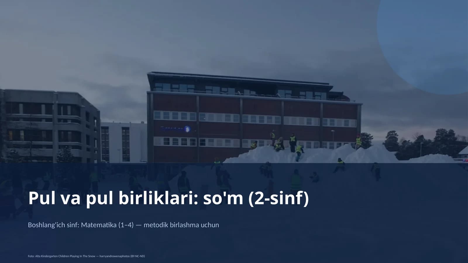 Pul va pul birliklari: so'm (2-sinf)