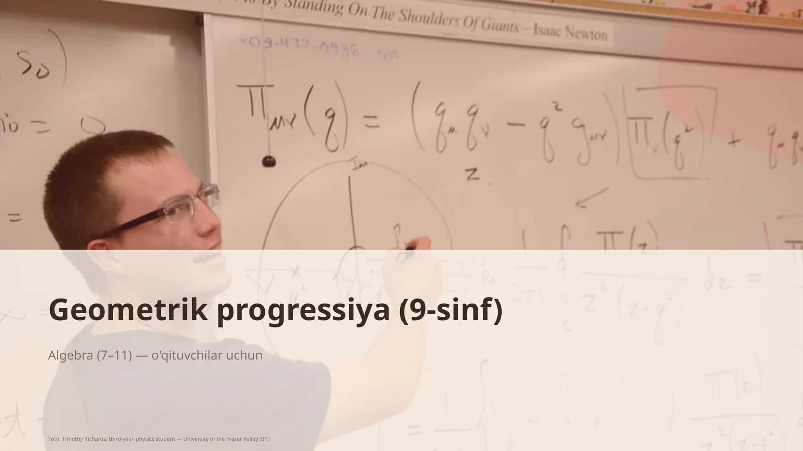 Geometrik progressiya (9-sinf)