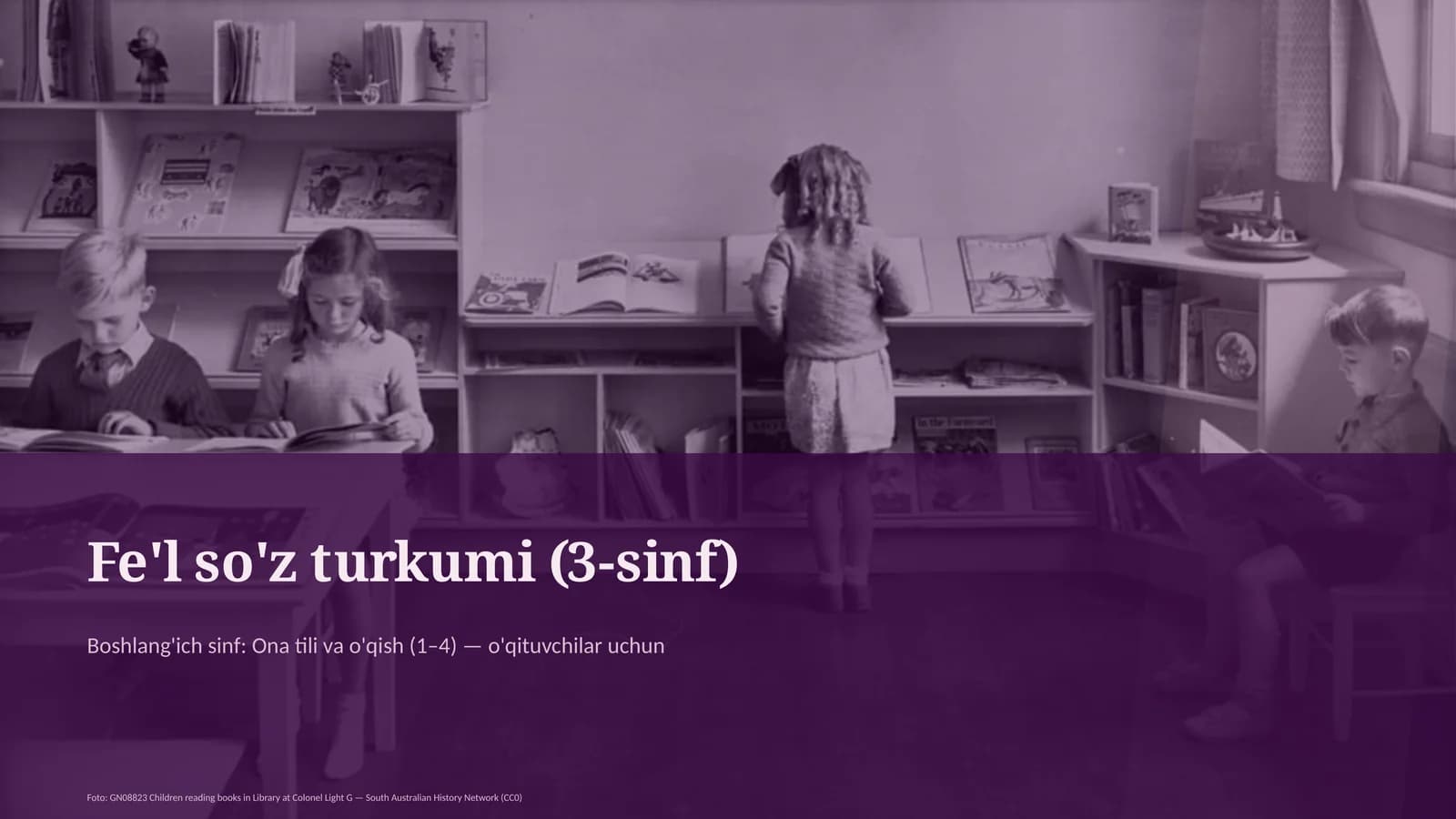 Fe'l so'z turkumi (3-sinf)