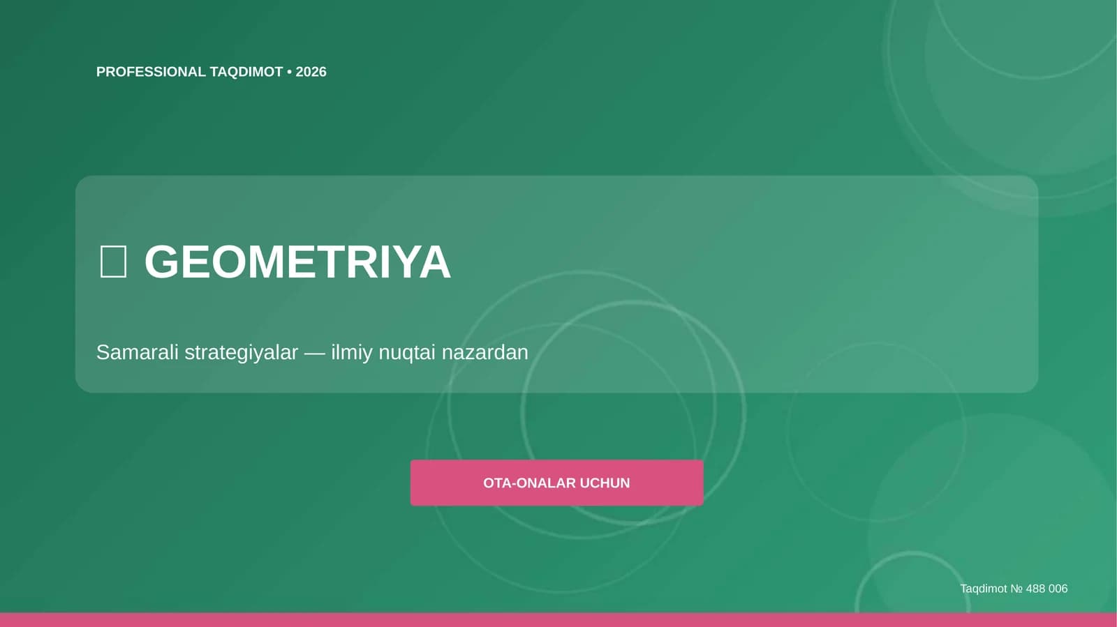Geometriya: samarali strategiyalar (ilmiy nuqtai nazardan) [ota-onalar uchun]