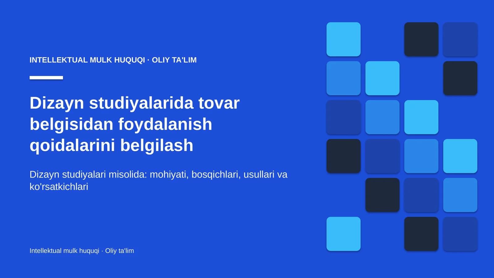 dizayn studiyalarida tovar belgisidan foydalanish qoidalarini belgilash 2973