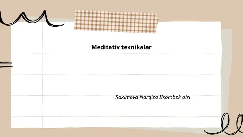Nafasga yo‘naltirilgan meditatsiya