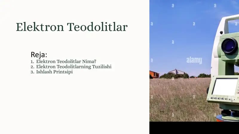 Elektron Teodolitlar