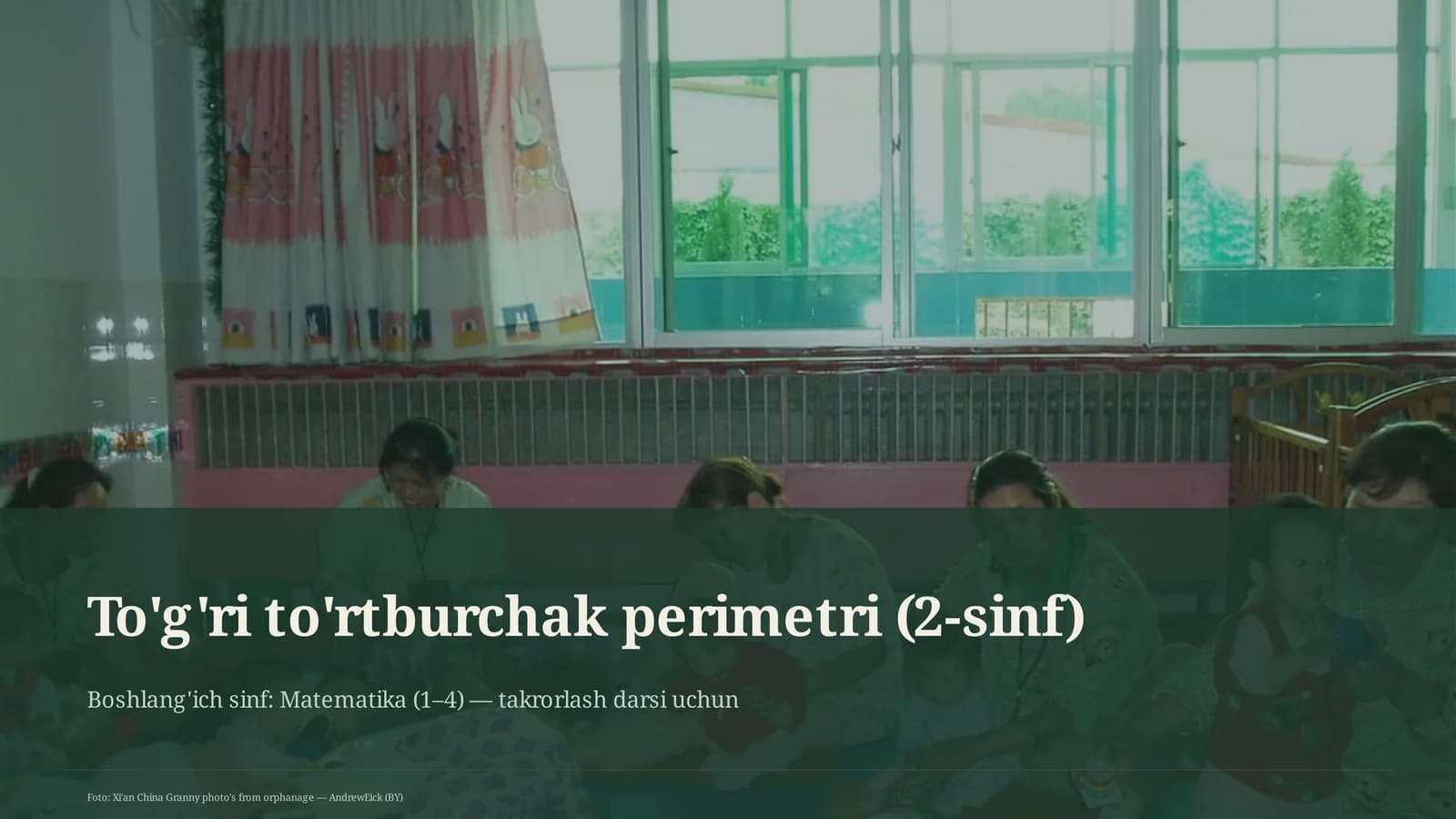 To'g'ri to'rtburchak perimetri (2-sinf)