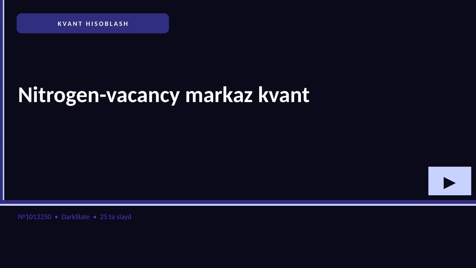 KVANT HISOBLASH