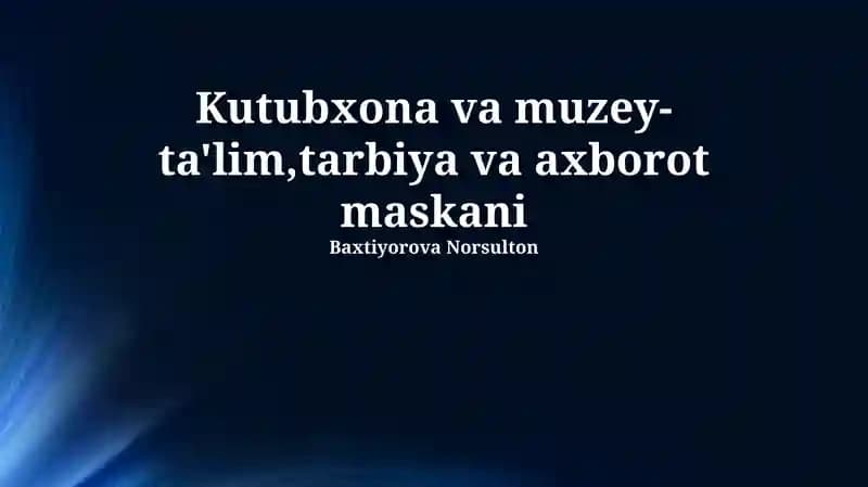 Interaktiv muzey eksponatlari