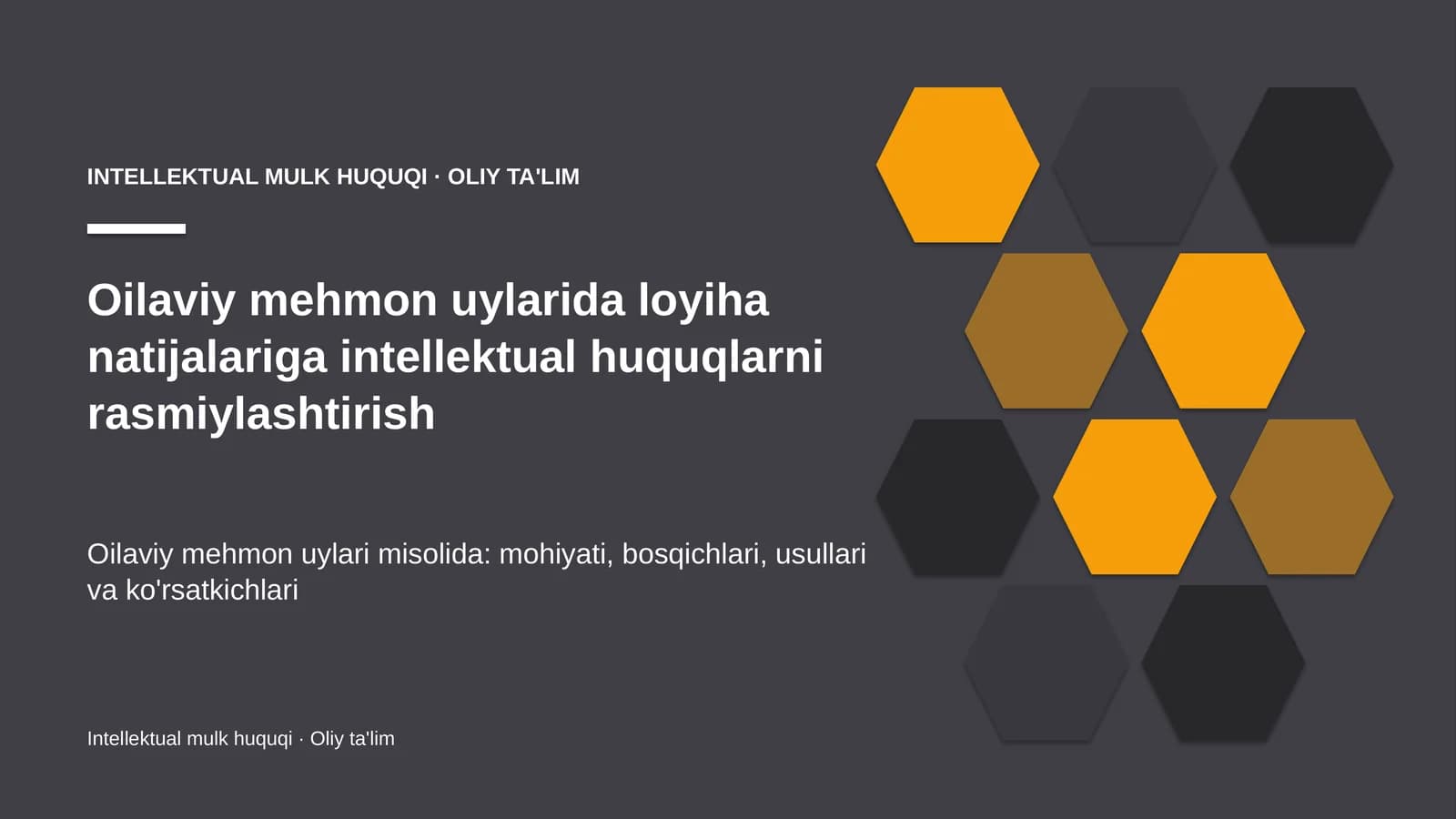 oilaviy mehmon uylarida loyiha natijalariga intellektual huquqlarni rasmiylashtirish 7283