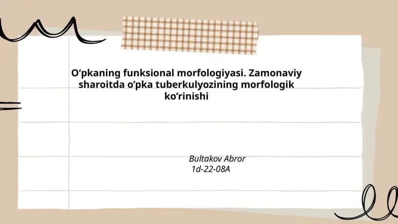 Oʻpka Tuberkulyozi Asoratlari