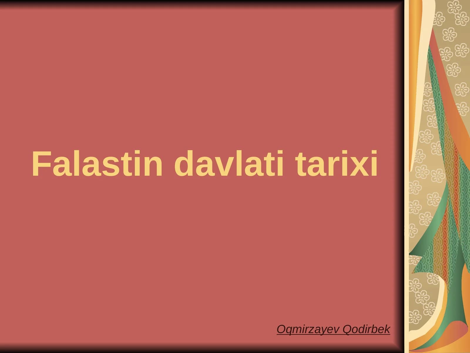 Falastin davlati tarixi