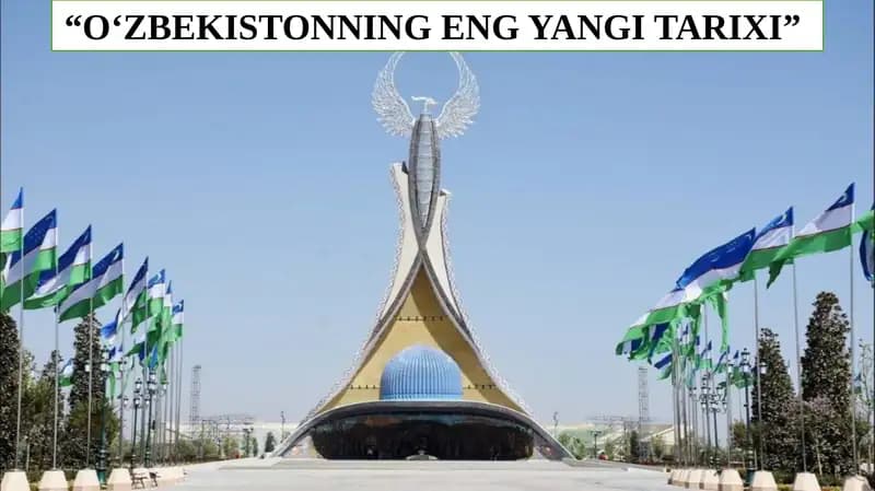 OʻZBEKISTONNING ENG YANGI TARIXI