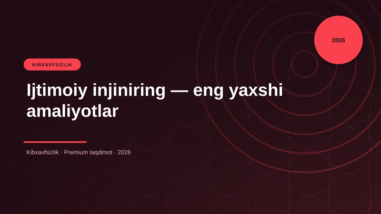 Ijtimoiy injiniring — eng yaxshi amaliyotlar