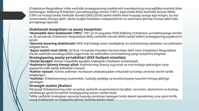 XAVFSIZLIK ASOSLARI