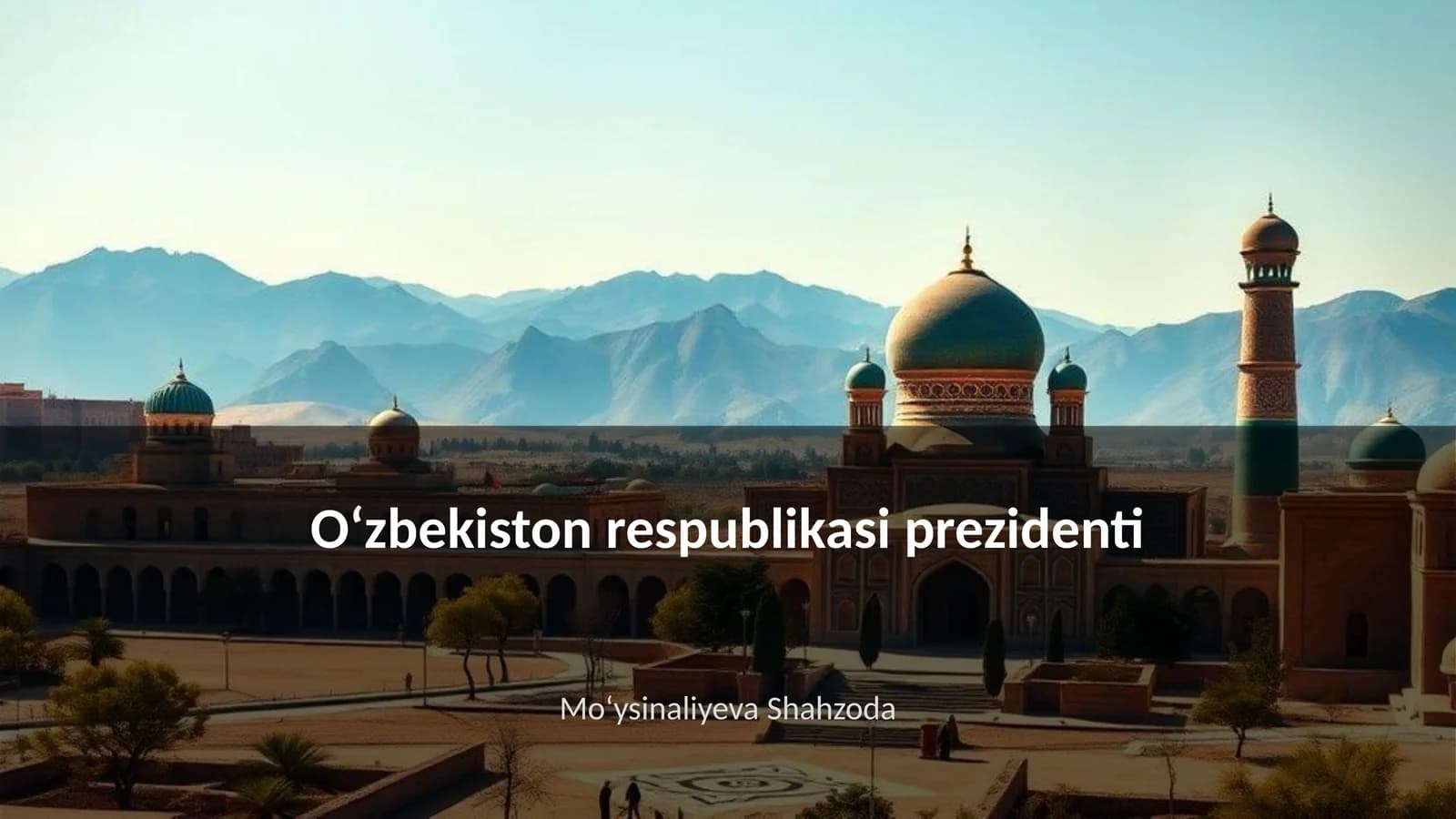 Oʻzbekiston respublikasi prezidenti