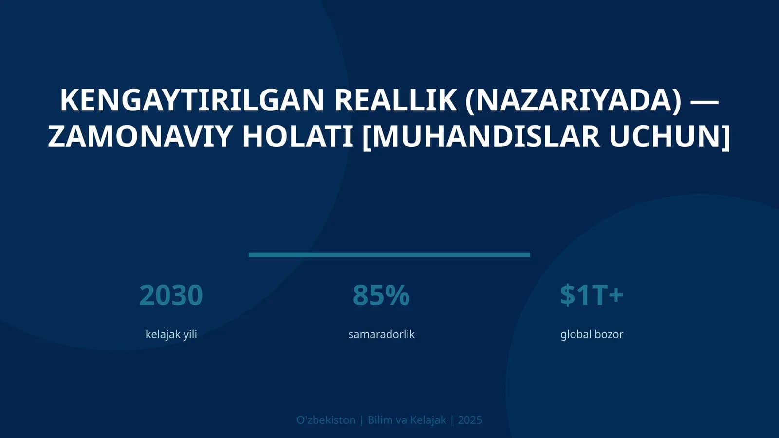 Kengaytirilgan reallik (nazariyada) — zamonaviy holati [muhandislar uchun]