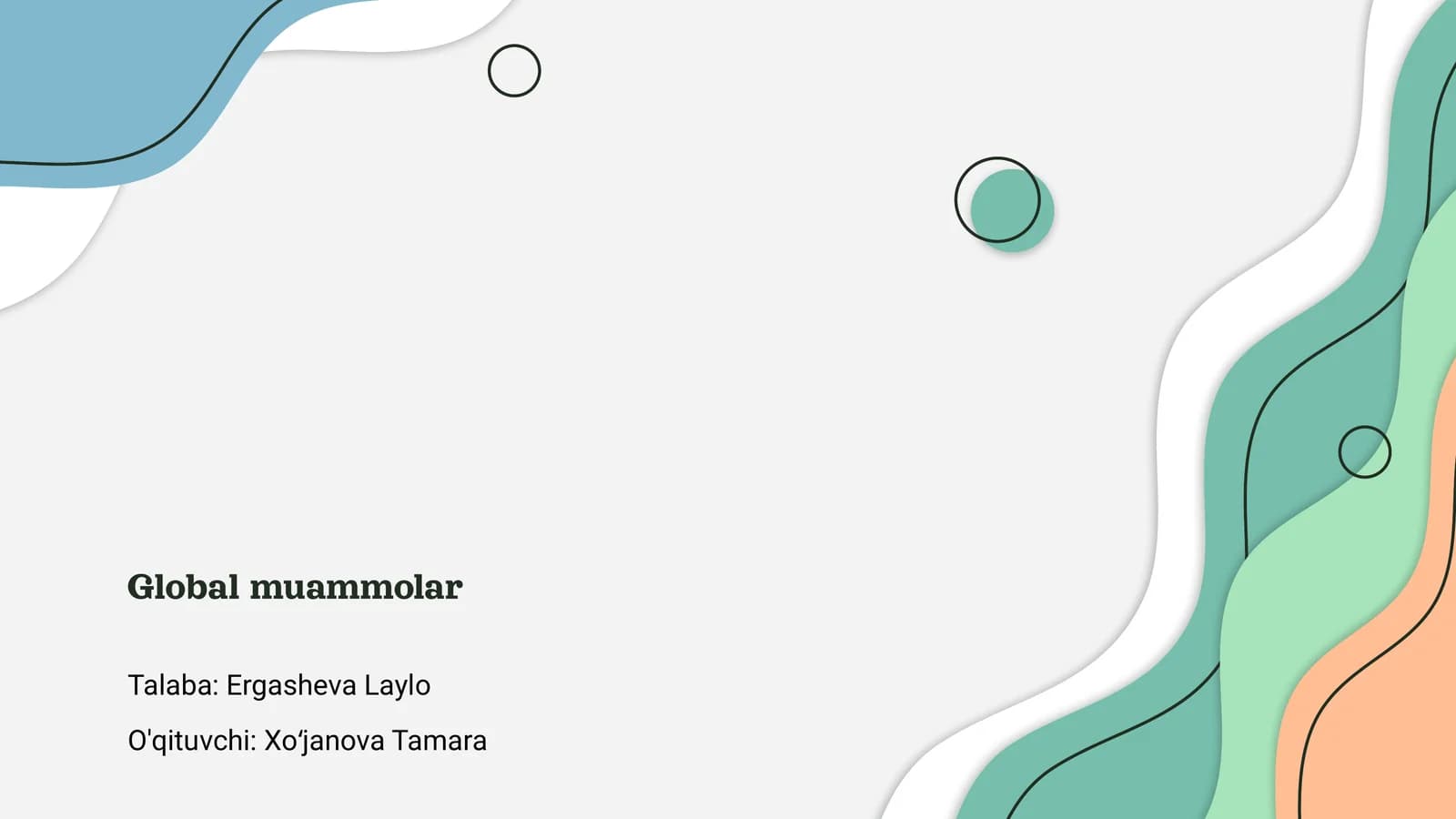 Global muammolar