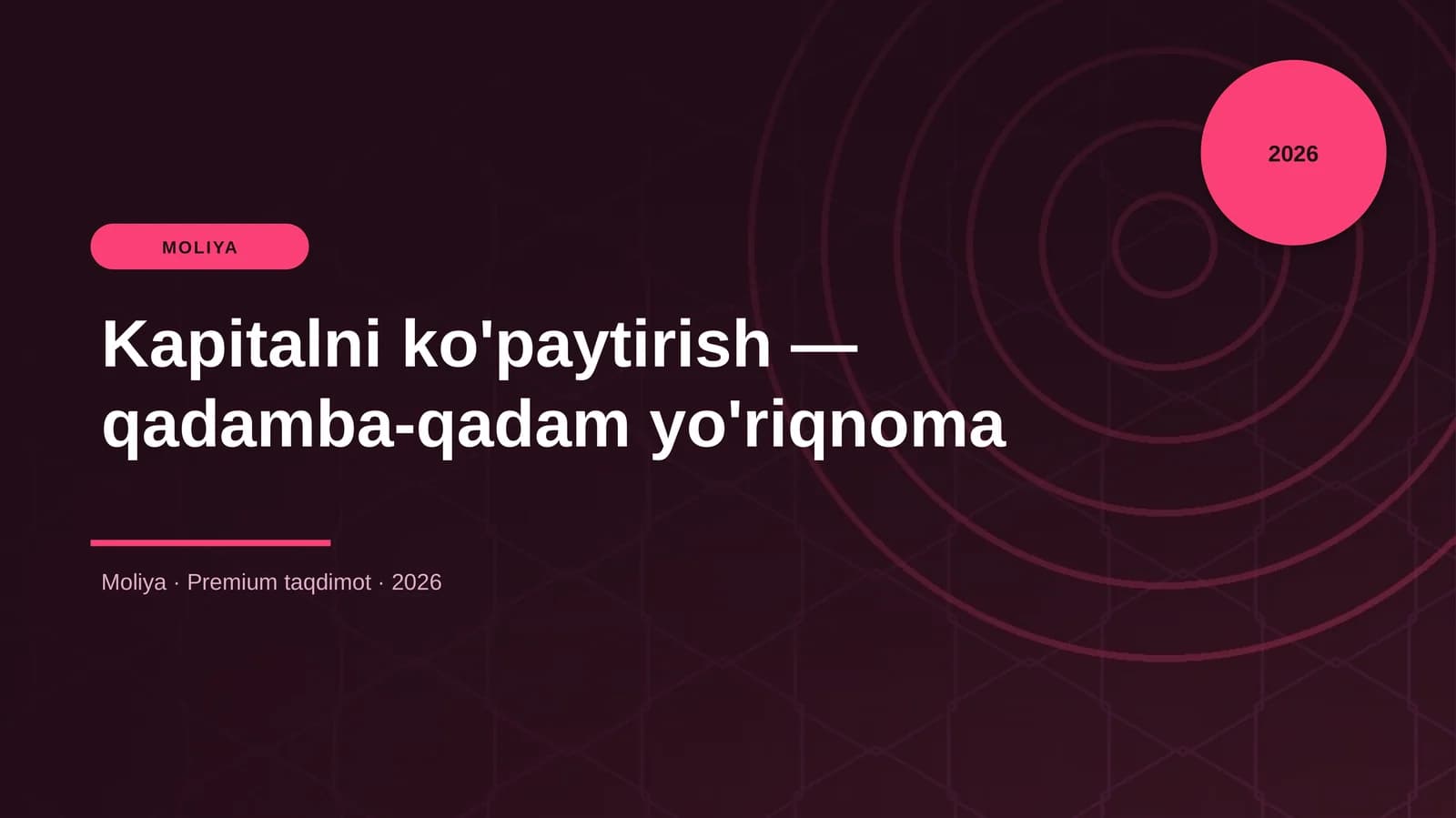 Kapitalni ko'paytirish — qadamba-qadam yo'riqnoma
