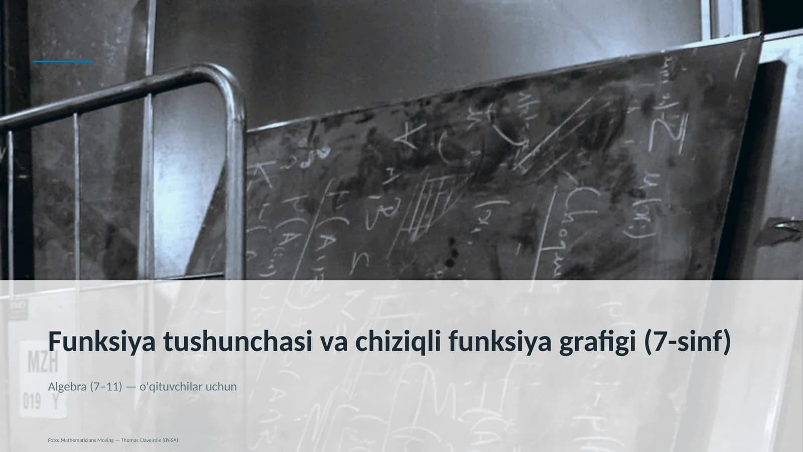Funksiya tushunchasi va chiziqli funksiya grafigi (7-sinf)