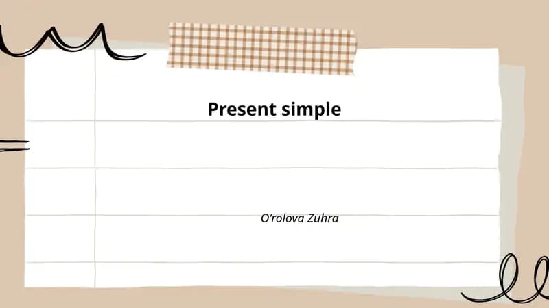 Present simple