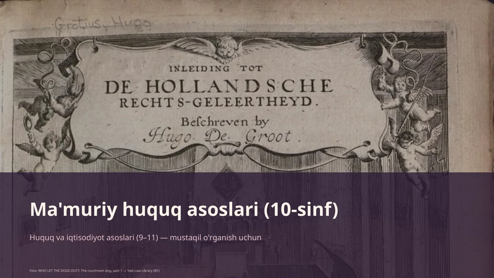 Ma'muriy huquq asoslari (10-sinf)