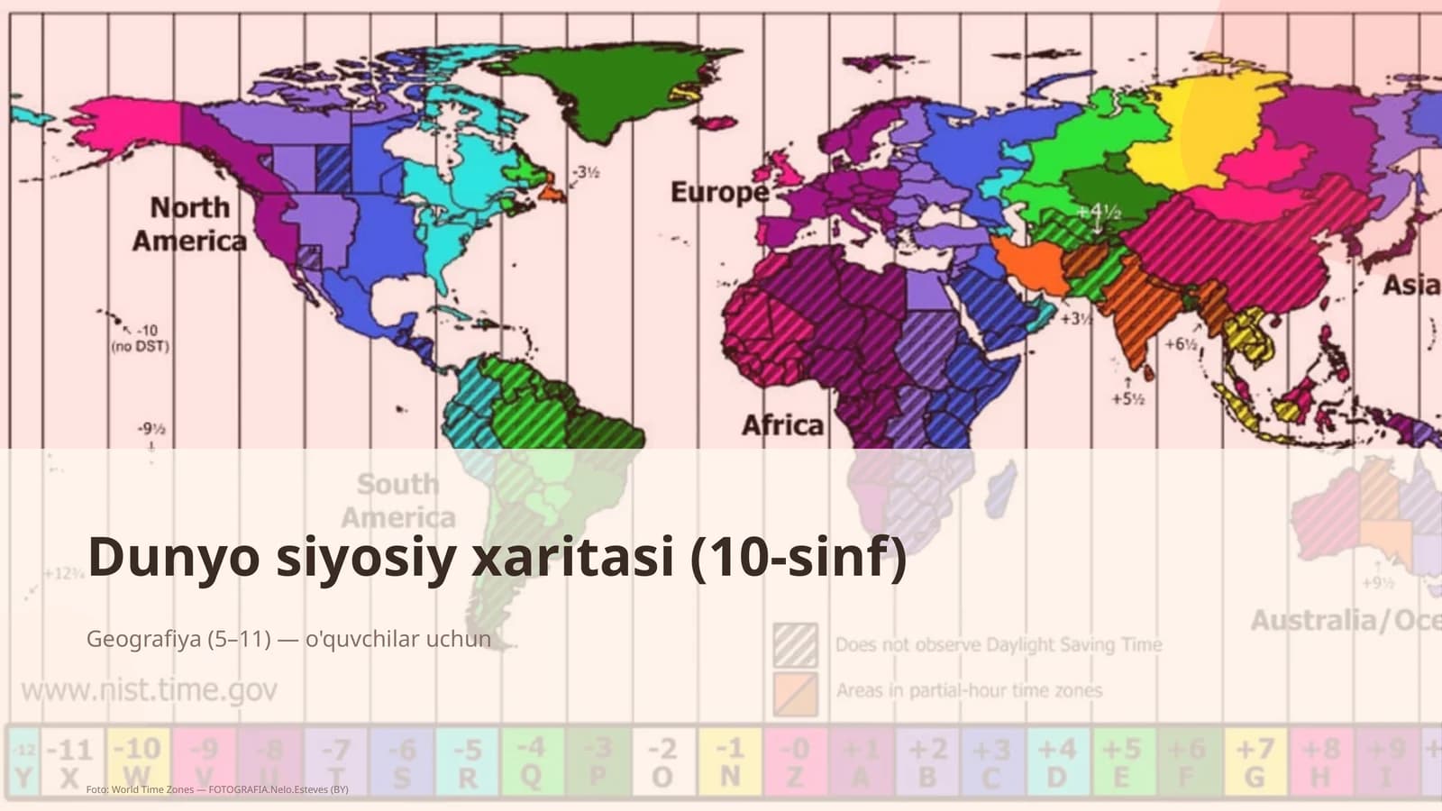 Dunyo siyosiy xaritasi (10-sinf)