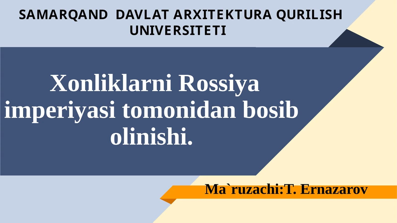 Xonliklarni Rossiya imperiyasi tomonidan bosibolinishi