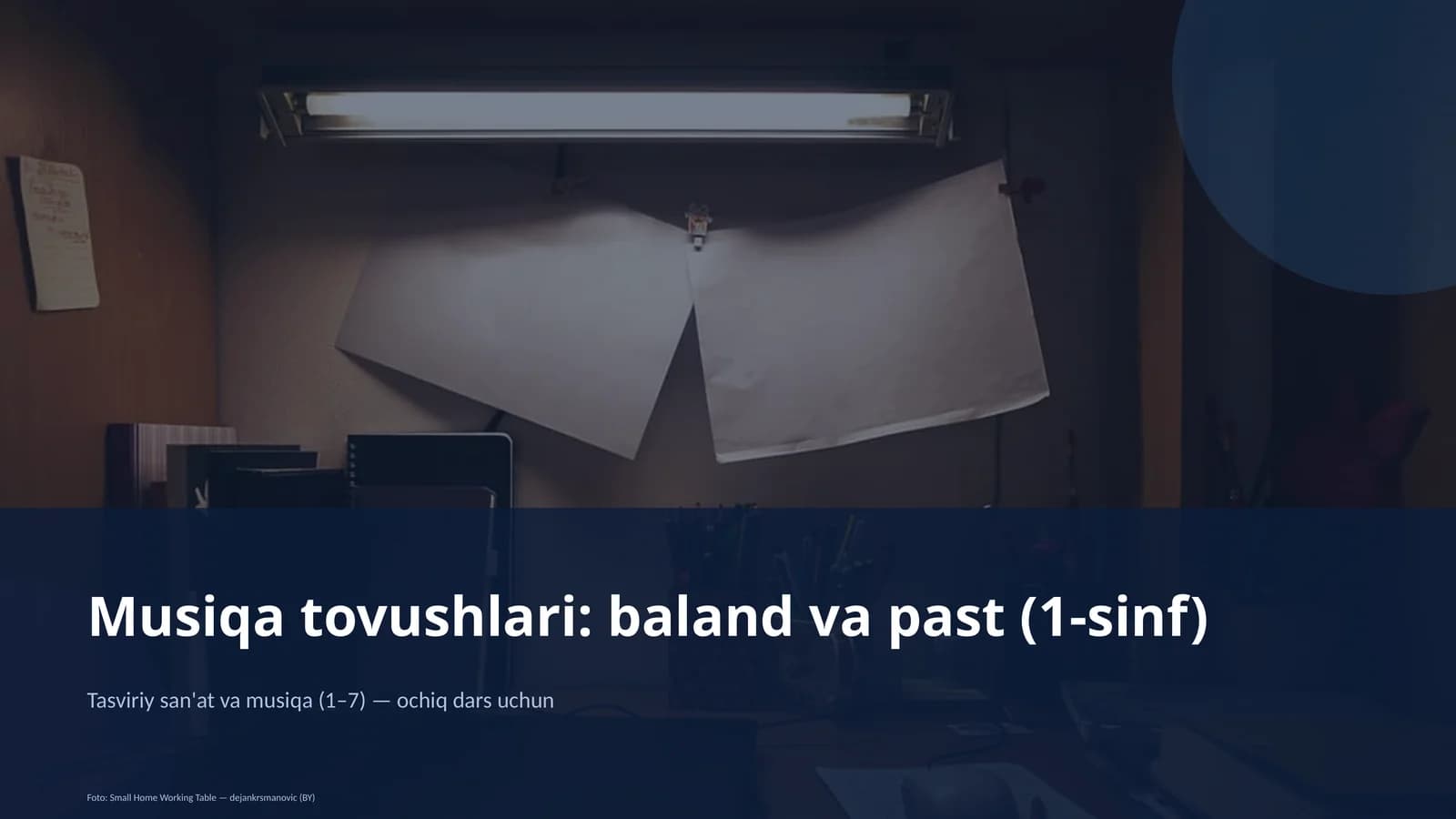 Musiqa tovushlari: baland va past (1-sinf)