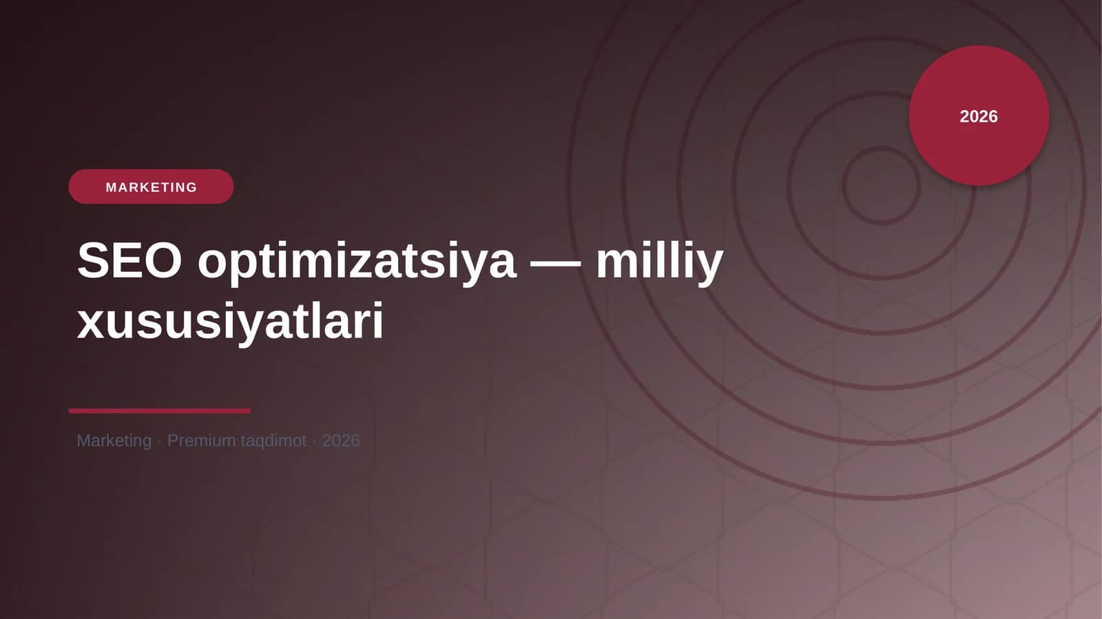 SEO optimizatsiya — milliy xususiyatlari