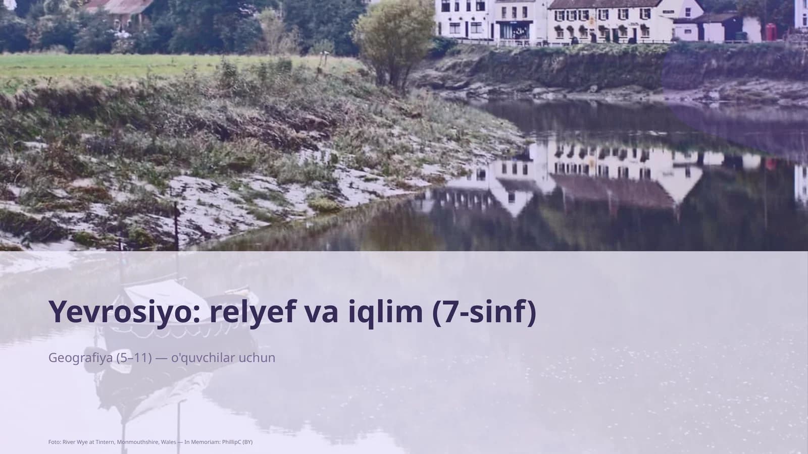 Yevrosiyo: relyef va iqlim (7-sinf)