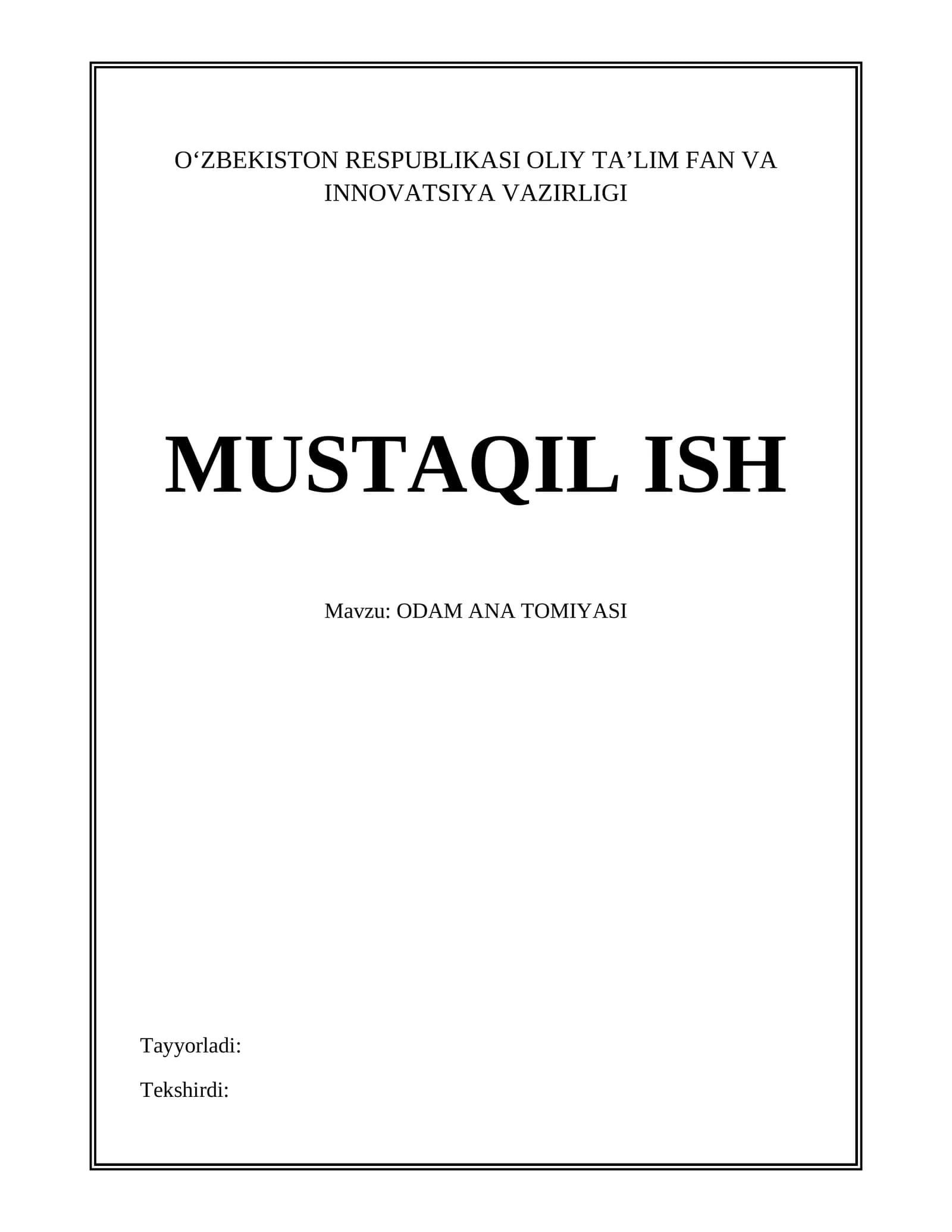 ODAM ANA TOMIYASI