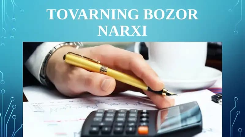 Tovarning Bozor Narxi