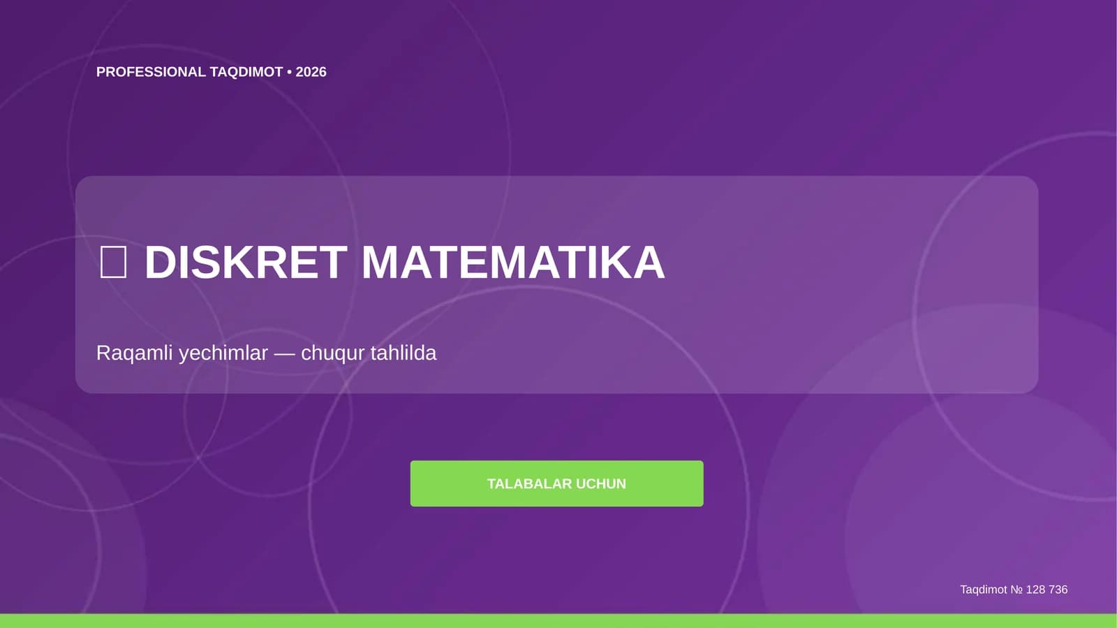 DISKRET MATEMATIKA