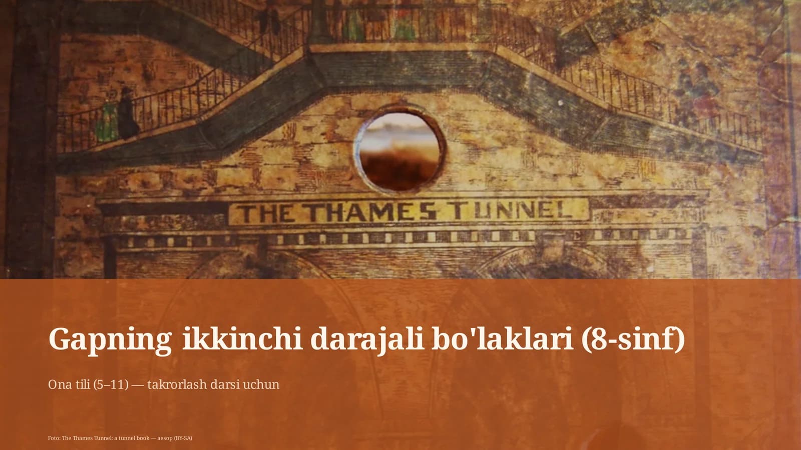 Gapning ikkinchi darajali bo'laklari (8-sinf)