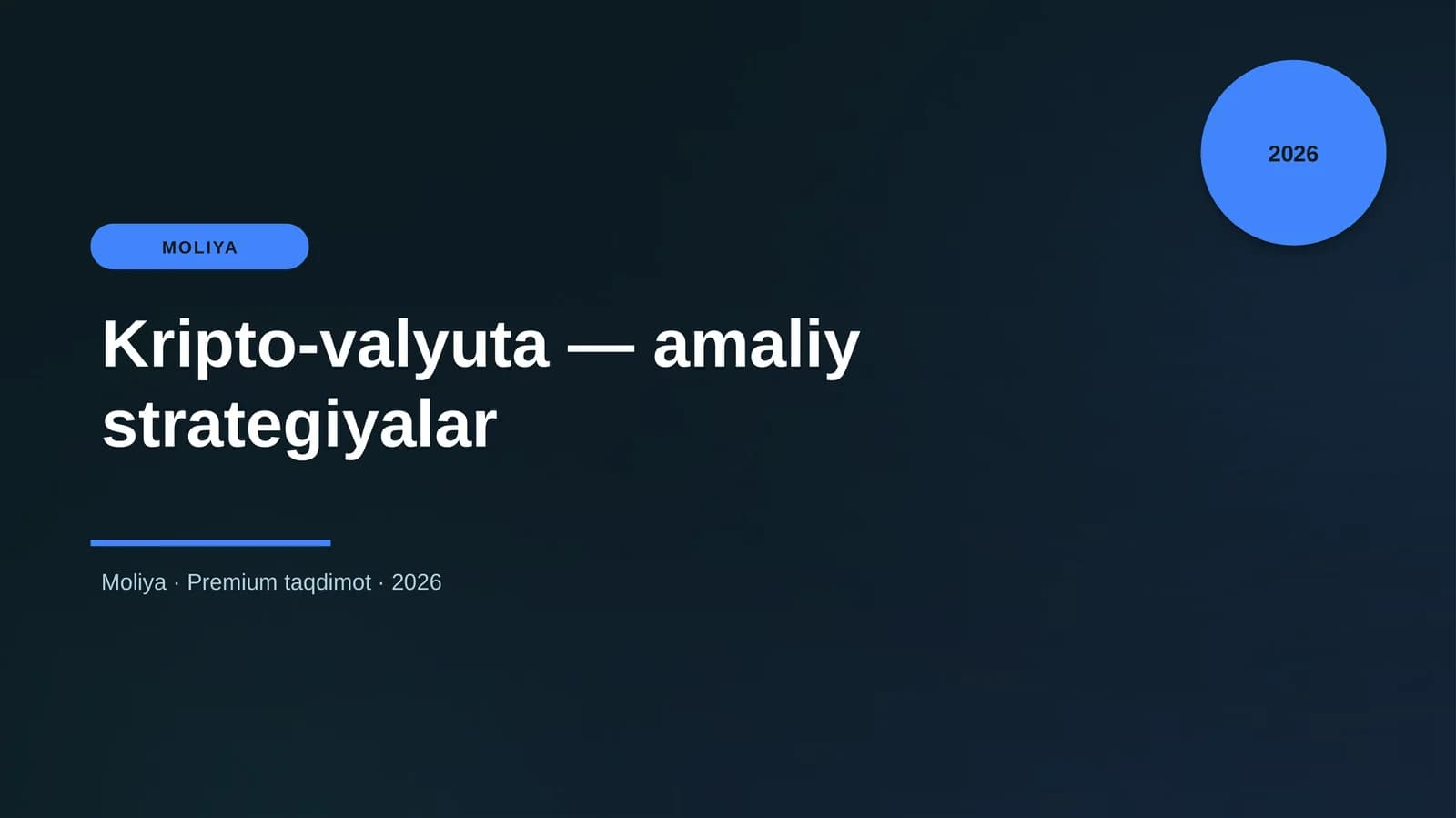 Kripto-valyuta — amaliy strategiyalar