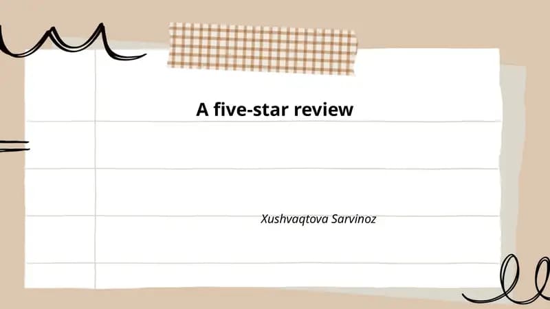 How to Write a Five-star Review