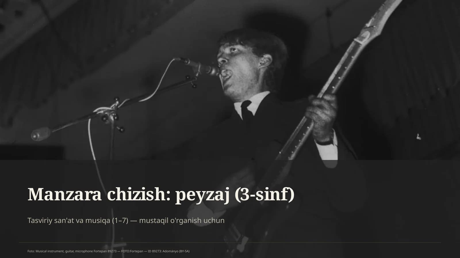 Manzara chizish: peyzaj (3-sinf)