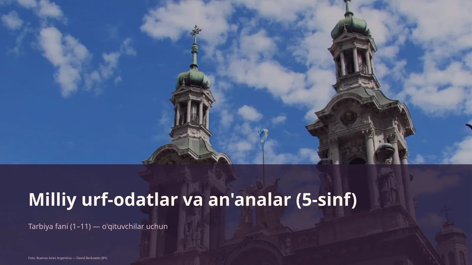 Milliy urf-odatlar va an'analar (5-sinf)