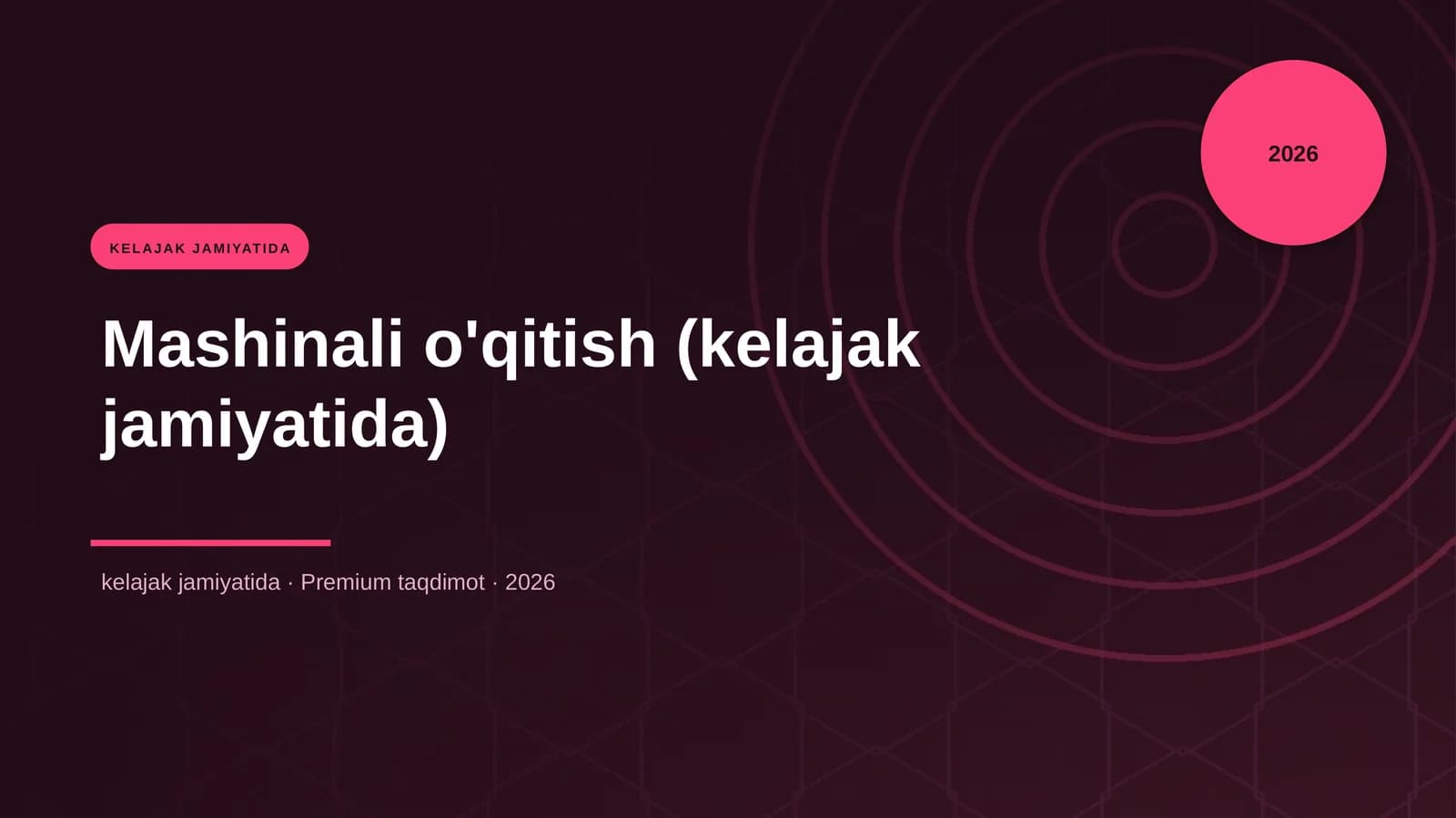Mashinali o'qitish (kelajak jamiyatida)