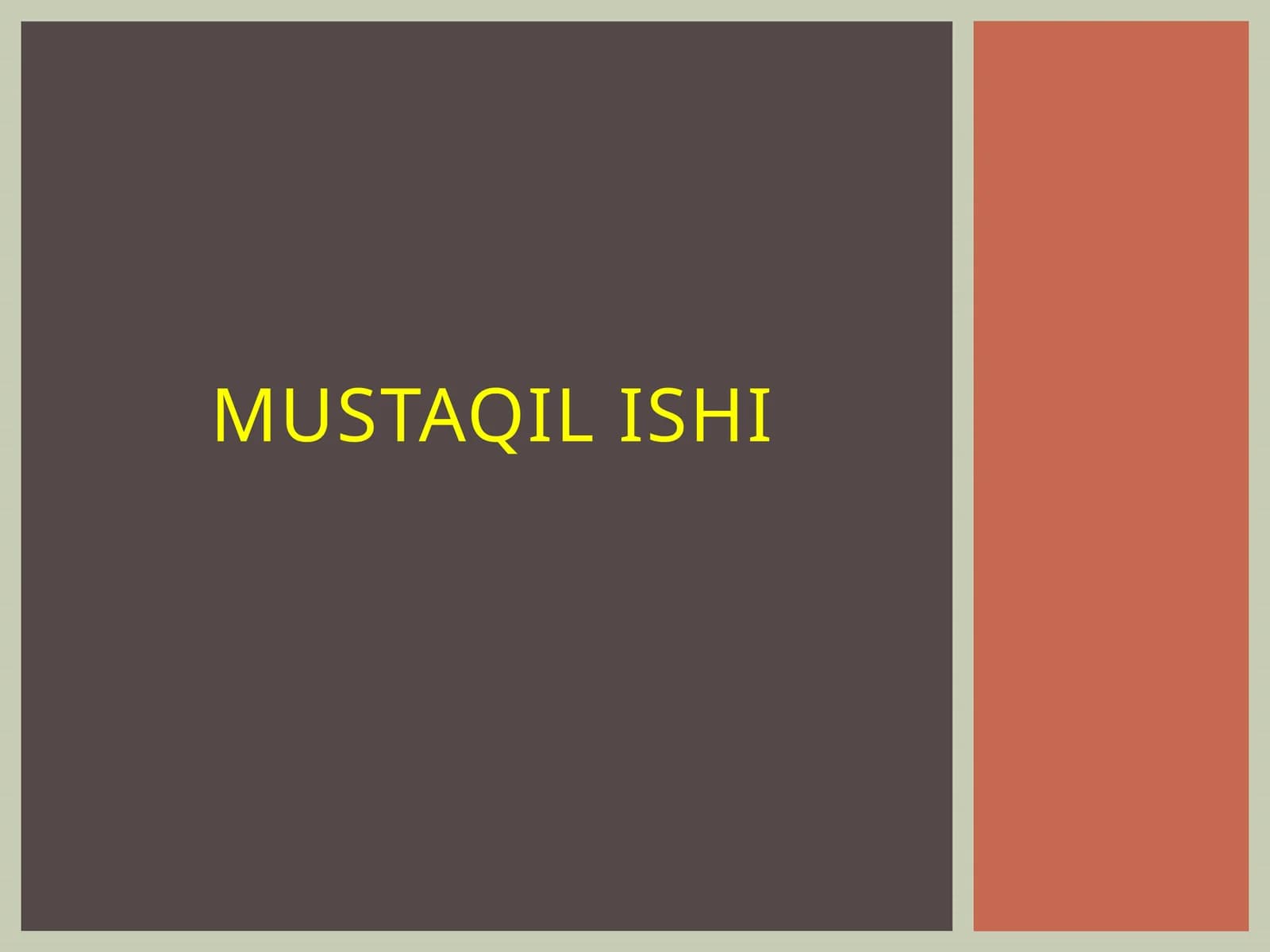 Mustaqilishi