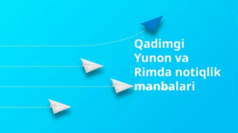 Qadimgi Yunon va Rimda notiqlik manbalari